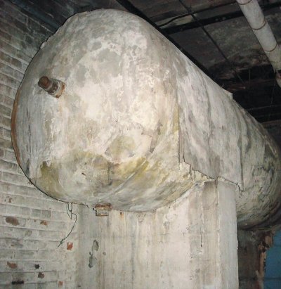 Asbestos insulated hot water tank
